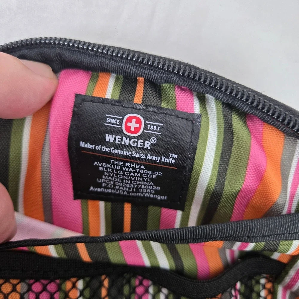 Wenger Swiss Army The Rhea Camera Bag Shoulder‎ Travel Black Pink Padded Secure